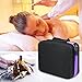 Essential Oils Carrying Case for 30 Bottles, Hard Shell 5/10/15 ML Essential Oils Bottles Travel Storage Case Organizer with EO Bottle Opener and 384 Stickers by Boulou