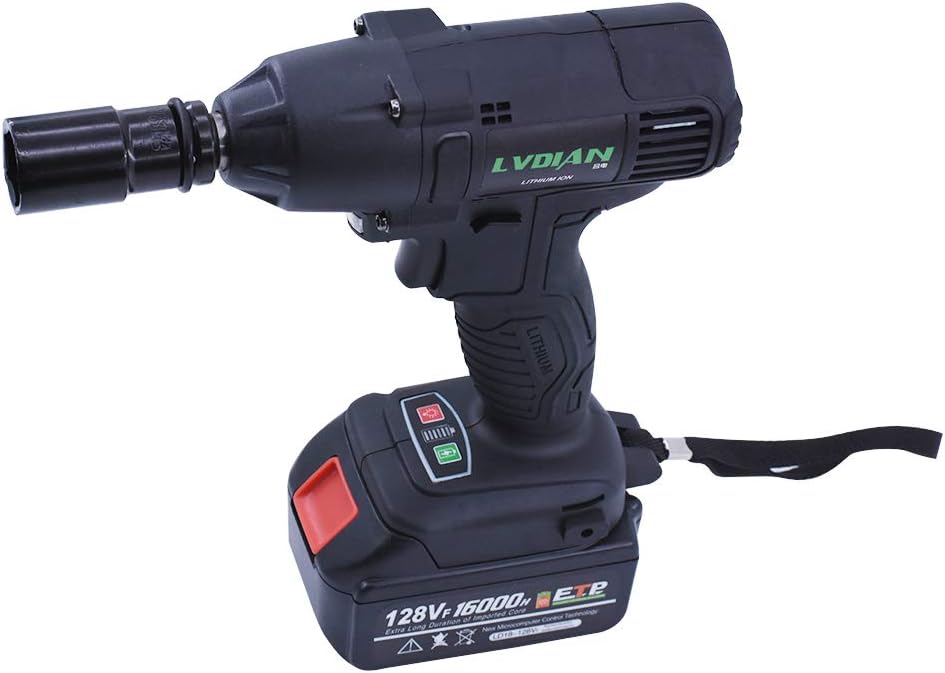 Cordless Electric Impact Wrench with 22 Sleeve Head and a Liion