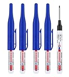 4 Pcs Multi Purpose Deep Hole Marker Pens,Long Nib