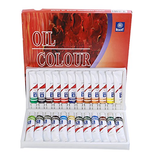 Oil paint set - 24 colors x 12 milliliter tubes by amag…