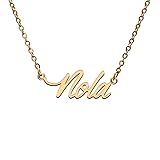 Nola Name Tag Necklaces for Her His Friends Familys