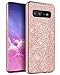 BENTOBEN Case for Galaxy S10 Plus, Slim Lightweight Stylish Rugged Shockproof Luxury Glitter Shiny Bling Cute Pretty Protective Girls Women Phone Cover for Samsung Galaxy S10+ 6.4 inch 2019- Rose Gold