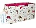 Rectangular Storage Basket Collapse Canvas Fabric Cartoon Storage Cube Bin With Handles for Organizing Home/Kitchen/Kids Toy/Office/ Closet/Shelf Baskets(Animals)