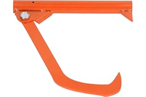Tyenaza Log Lifter, Log Hook Stainless Steel Effort Saving Portable Logging Cant Hook Orange