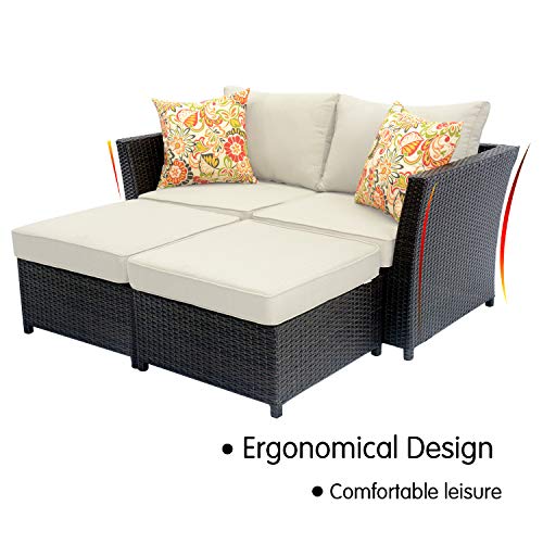 ovios Patio Furniture Set 12 PCS Outdoor Furniture Conversation Set PE