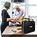 30W MAONO Wireless PA system with Two Wireless Handheld Microphones Karaoke Machine, FM Radio/AUX-IN Mode/USB Input/TF Card/Remote Control/LED Bar for Adults Kids (Black)