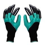 Garden Genie Gloves,OUNNE Genie Gloves With Claws for Digging & Planting (Claws on EACH Hand)