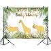 Mehofoto Safari Baby Shower Backdrop Gold Animals Step and Repeat Vinyl Background 7x5 Jungle Animal Photo Booth Backdrop for Cake Table Decorations