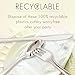 Plastic Silverware, 300 Pieces Disposable Silverware Set, Plastic Cutlery Set, 100 Plastic Forks, 100 Plastic Spoons, 100 Plastic Knives, Heavyweight Plastic Utensils Ideal for Party Supplies