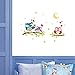 YJYdada Removable Waterproof Cartoon Animal Owl Wall Sticker for Kids Rooms Home Decor