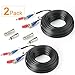 SHD 2Pack 33Feet BNC Vedio Power Cable Pre-Made Al-in-One Camera Video BNC Cable Wire Cord for Surveillance CCTV Security System with Connectors(BNC Female and BNC to RCA) primary