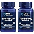 Life Extension Two-Per-Day High Potency Multi-Vitamin & Mineral Supplement - Vitamins, Minerals, Plant Extracts, Quercetin, 5-MTHF Folate & More - Gluten-Free - Non-GMO - 120 Tablets (Pack of 2)