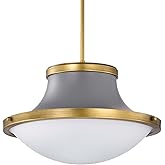 Nuvo Lafayette - 1 Light Pendant in Contemporary Style-11.25 Inches Tall and 18 Inches Wide-Matte Gray Finish -Traditional