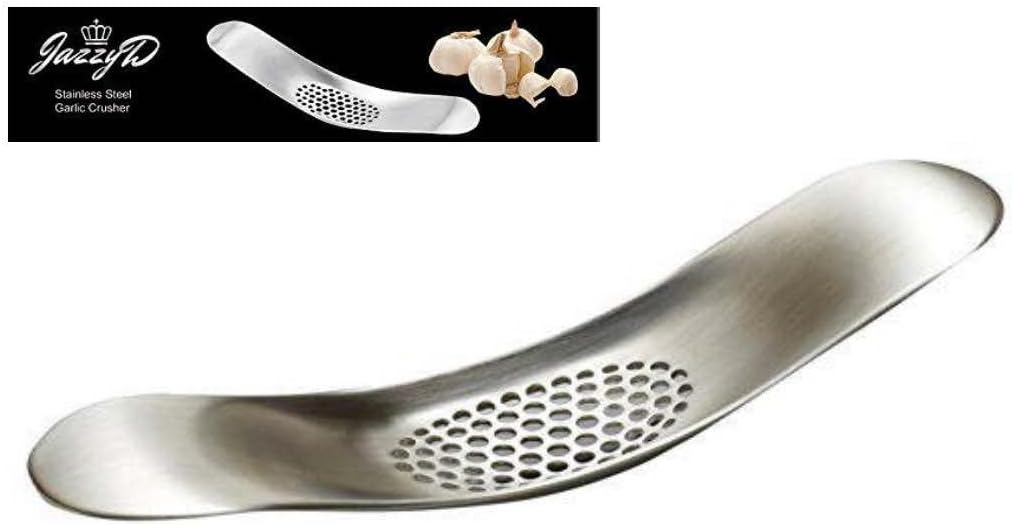 JazzyD TM 11 Stainless Steel Garlic Rocker Crusher Mincer Grinder Made Eazy, M