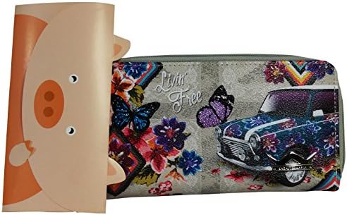 KRM livin Free Wallet Coin Purse Card ID Photos Holder Double