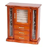 Mele and Co. Richmond Wooden Jewelry Box (Walnut Finish), Medium