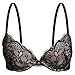 Ekouaer Women's Lace Foam Cup Demi Bra 34B,Pink,34B