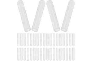 iplusmile 50pcs White Silicone Probe Protective Covers for Food Thermometer Temperature Probes, Heat-Resistant