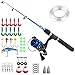 Kids Fishing Pole,Light and Portable Telescopic Fishing rod for Youth Fishing by PLUSINNO