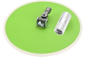 Yetaha 9 inch Drywall Pole Sander, 360 Degree Rotary Round Ceiling Radial Sander, Painting Prep Aluminum Alloy Hook and Loop 