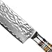 Bigsun Santoku Knife,Professional 7 Inch Forged High Carbon 67 Layers VG 10 Damascus Steel With Acrylic Resin&Pakka Wood Handle Santoku Knives