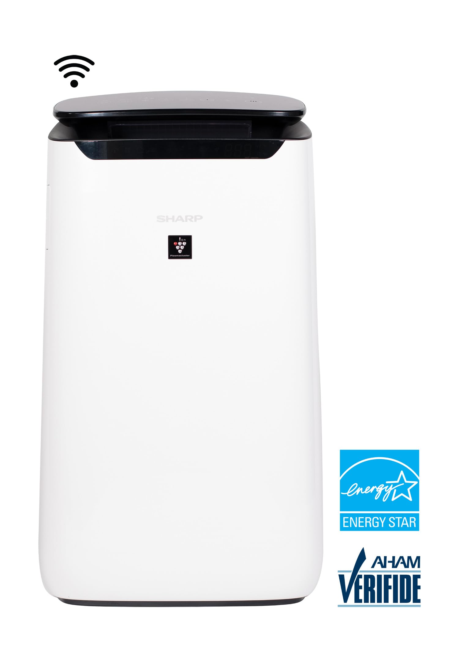 SHARP Smart Air Purifier Compatible w/Alexa. Plasmacluster Ion Technology and Triple Filtration, including True HEPA Filter. Covers up to 2,430 sq ft for XL Rooms, for Dust, Smoke & Pollen. FXJ80UW
