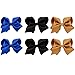 CHLONG 30pcs 4 Inches Grosgrain Ribbon Hair Bow Clips Set for Girls Toddlers Kids Teens 15 Color (4inch-30pcs)
