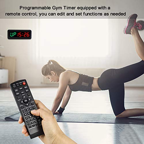 N/ A 1.5 Inch 6 Digitale Led Interval Timer Stopwatch Countdown Klok voor Gym Fitness Thuis (Groen/Rood) - Image 5