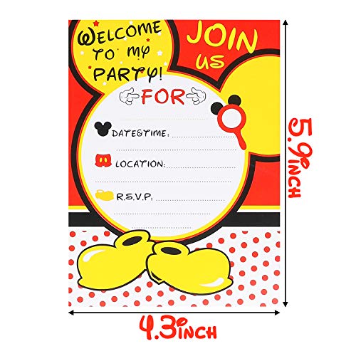 2 PANTIDE+Invitation+Stickers+Envelopes+Double+Birthday