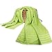PROMIC 100% Quality Cotton Bath Towel Set, 6 Piece Includes 2 Bath Towels, 2 Hand Towels, and 2 Washcloths, Highly Absorbent and Softness, Fade-Resistant, Green