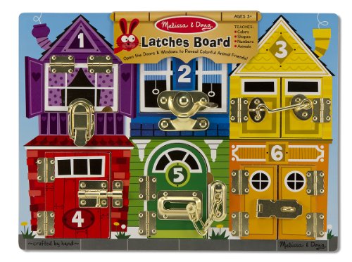 51sOaz5P9RL - Melissa &amp; Doug Latches Wooden Activity Board