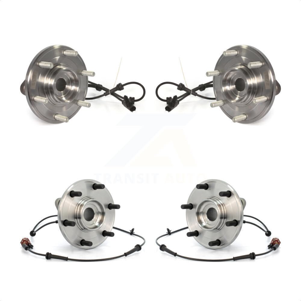Front Rear Wheel Bearing & Hub Assembly Kit For
