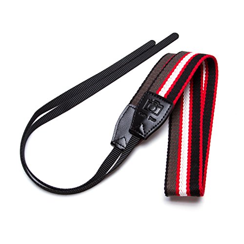 Camera Shoulder Neck Strap Belt For DSLR SLR Digital Camera (Black & White & Red )