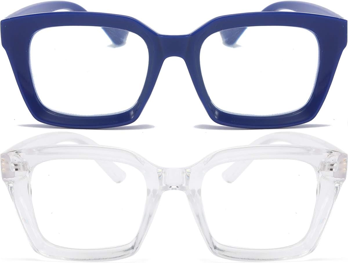 REAVEE Retro Oprah Style Gafas de lectura de gran tamaño, diseño