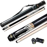 TaiBA 2-Piece Pool Stick + Hard Case, 13mm Tip, 58
