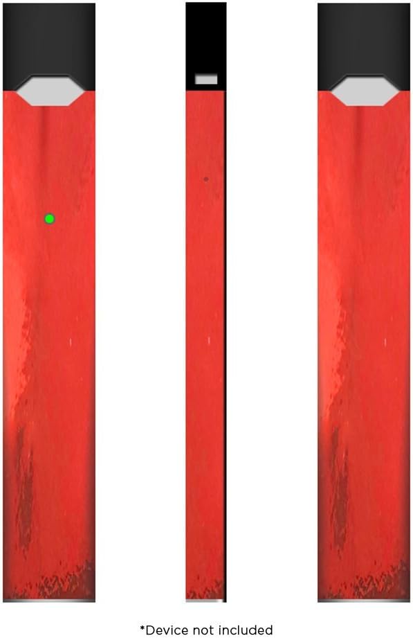 Official Pax JUUL Easy Wrap Skin (Device NOT Included) Vinyl Decal Protective Sticker for Juul Cig (Pack of 1, Red Chrome)