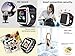 Bluetooth Smart Watch Fitness Tracker, Qidoou Sport Watch Touch Screen Camera Pedometer Sleep Monitor Call/Message Reminder Music Player Anti-Lost Compatible Android and iOS (Black)