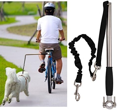 SPORER Dog Bicycle Exerciser Leash, FMJI Hands Free Bicycle Dog Leash for Exercising/Training/Jogging/Cycling/Outdoor (A)
