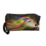 Kla Ju Portable Pencil Bag Purse Pouch Rainbow