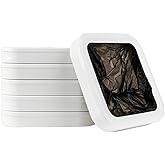 IntreLife Trash Bag Refill Rings for Self Sealing Smart Trash Can Intre-02, Pack of 6-supports approximately 150 uses
