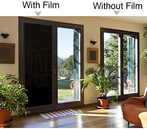 MagicValley Reflective Window Tint Solar Window Film Privacy Sticker for Home Office Smooth Glass UV Heat Protection 60cm x 2m