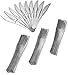 Beaumont Kitchenware Top Rated Plastic Silverware | BPA Free Construction and Finish | Modern, Elegant Scallop Design | Set of 80 Forks, 40 Spoons, and 40 Knives