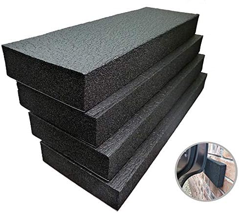Connected Essentials Garage Wall Protectors Self Adhesive Car Door Bumper Guard Pack of 4 High Density EVA Foam Padding Indoor & Outdoor
