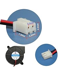 soundoriginal 5015 sin escobillas DC ventilador de refrigeración 12 V 0,15 A 50 x 50 x 49.2 foot 5800 de la velocidad RPM ventiladores para carcasa de computadora impresora 3d humidificador y otros pequeños aparatos Series reparación reemplazo 2 unidades