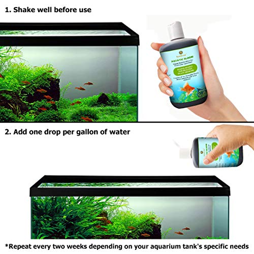 Aquatic Bloom -Liquid Plant Fertilizer for Aquariums-3.5 oz.(100 ml) Organic Ready-to-use Formula -Healthy & Happy Freshwater Plants - 70+ Essential Vitamins, Minerals, Macro & Micronutrients