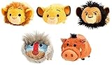 Disney Lion King Set of 5 Mini Tsum Tsum 3.5” Plush Toys Simba Cub Simba Scar Rafiki Pumbaa