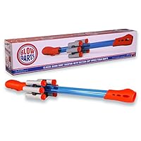 Mighty Fun! Blow Darts Suction Cup Tipped Dart Bullseye Game.