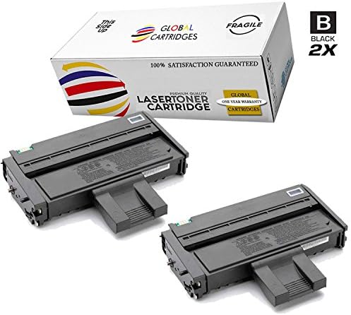 GLB Premium Quality Compatible Replacement for Ricoh 407259 / Type SP201LA Black Toner Cartridge for Ricoh Aficio SP201, SP203, SP204, SP213, SP214 Printers(2-Pack)