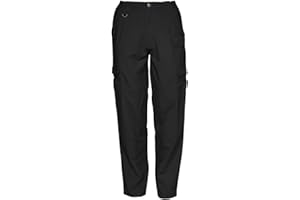 5.11 Tactical Women's Cotton Canvas Pants, Regular Fit, Cargo Pockets, Style 64358, Black, 10 Regular