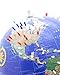 Bullseye Office Magnetic World Globe (Blue)